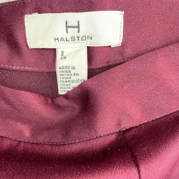 H by Halston Polished Satin  Wide Leg Pant sz S - Picture 4 of 7